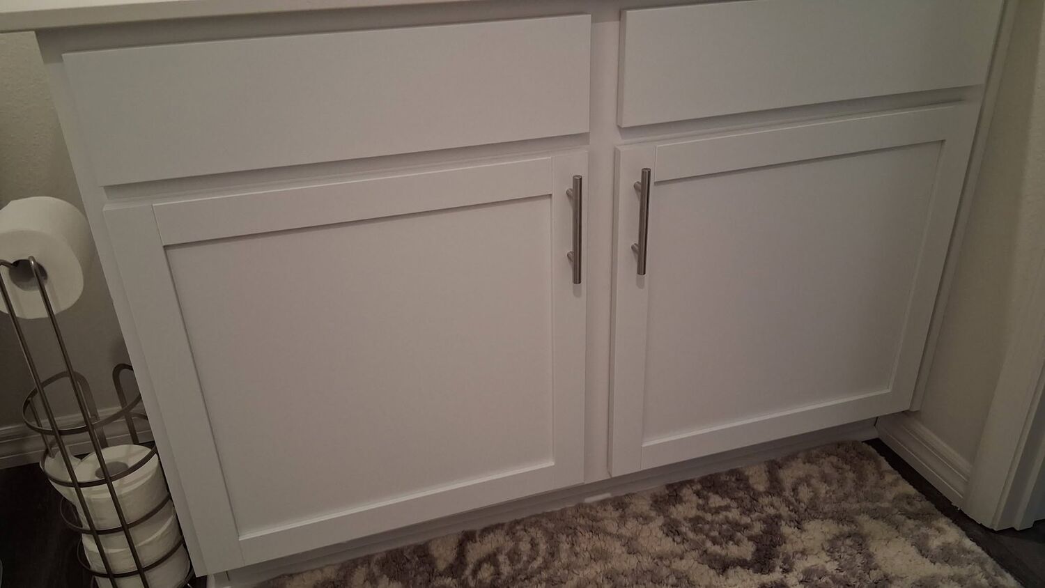 Bathroom vanity installation